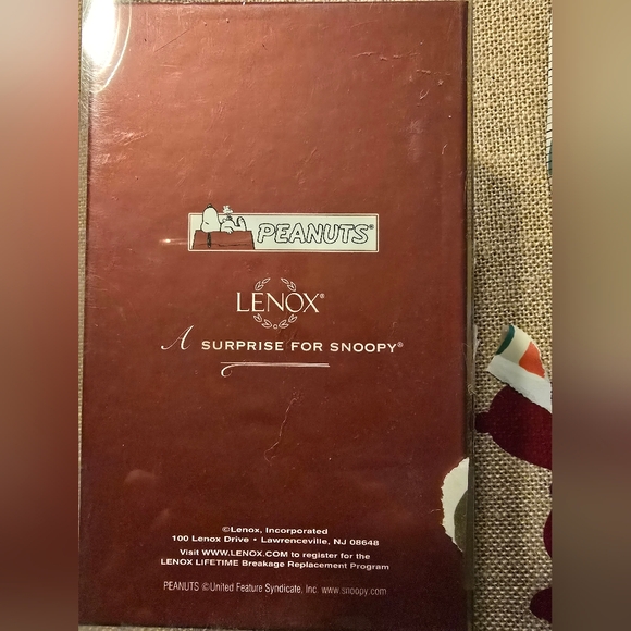 Lenox Festive Snoopy Ornament - White, Red, and Green - Picture 4 of 7